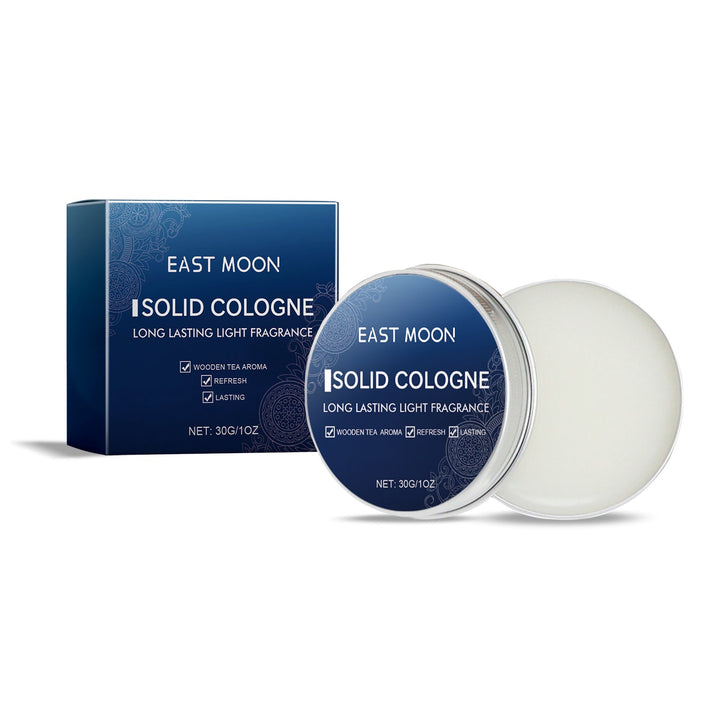Solid Fragrance Balm for Men, Portable Long-Lasting Scent