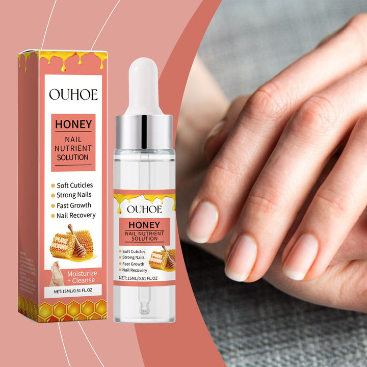 Honey Nail Oil for Dry Cracked Cuticles & Weak Nails