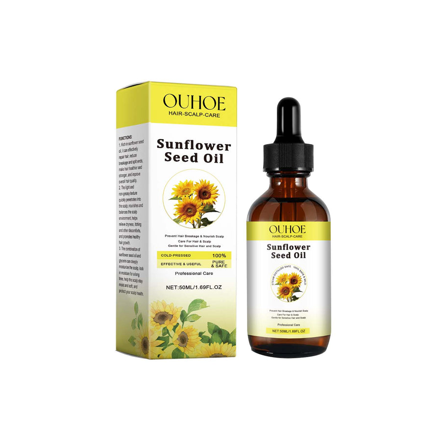 Sunflower Hair Oil for Dry, Frizzy Hair & Scalp