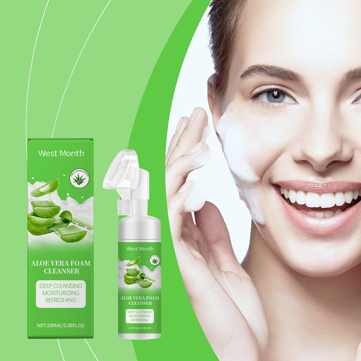 Aloe Vera Foam Cleanser for Oily, Combination Skin