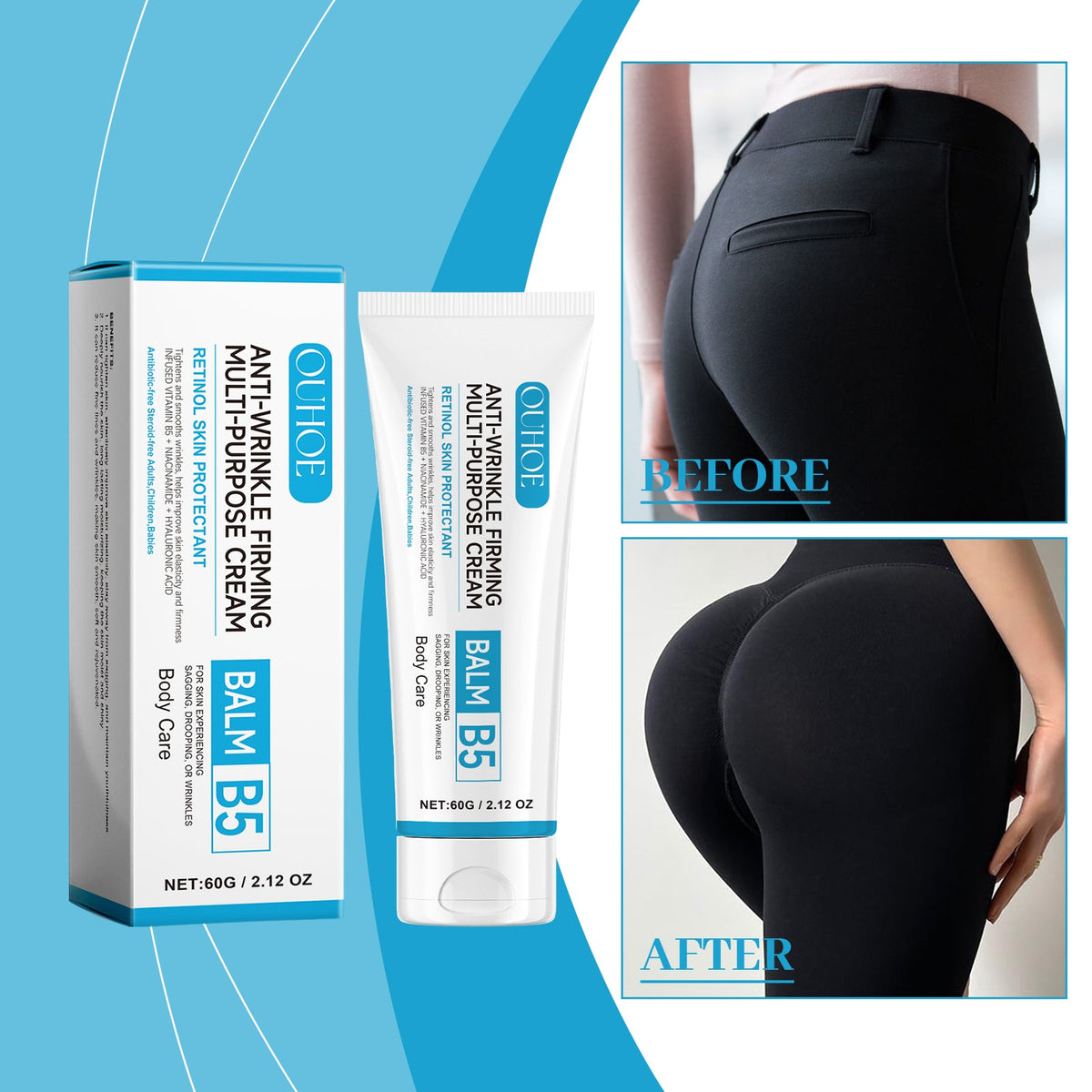 Firming Body Cream for Sagging Skin & Cellulite