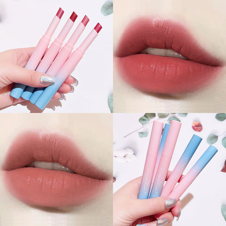 Automatic Rotating Lipstick Pen Matte Lip Color Set