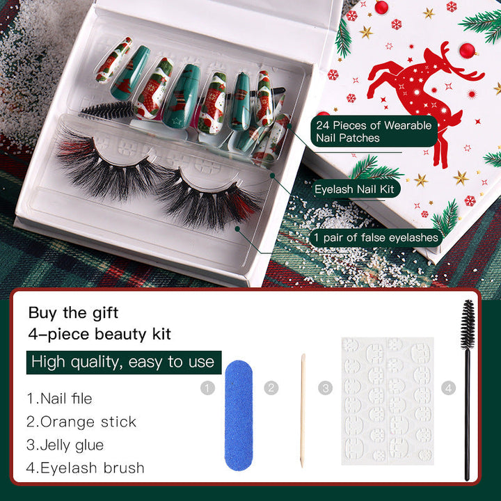 Christmas Nail and Lash Kit for Effortless Festive Glam