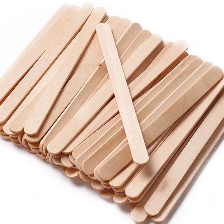 Wax Applicator Sticks 100-Pack — 8 Sizes for Precise Hair