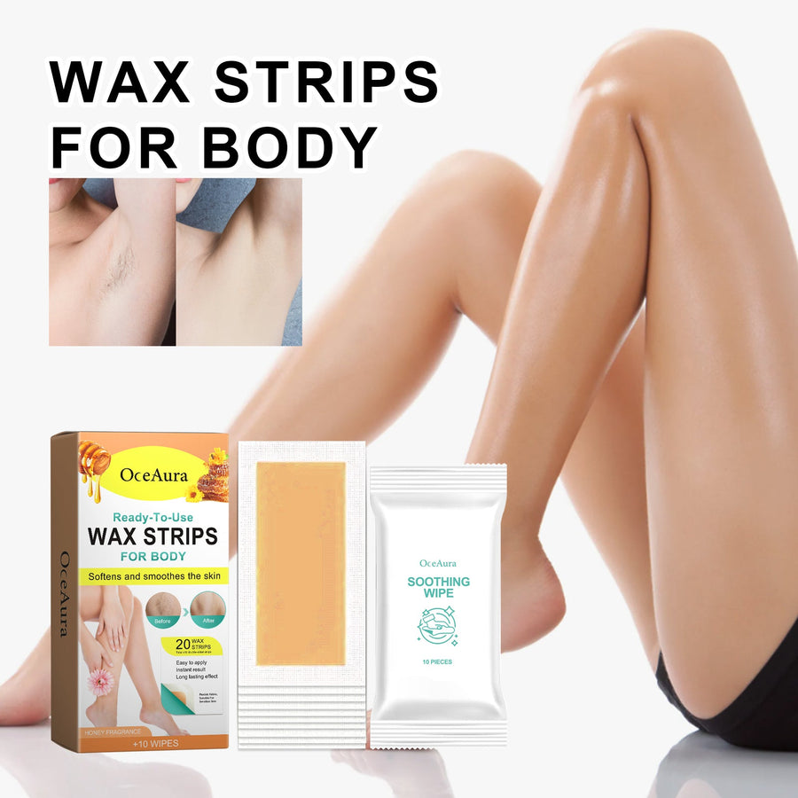 Body Wax Strips for Gentle, Smooth Hair Removal at Home