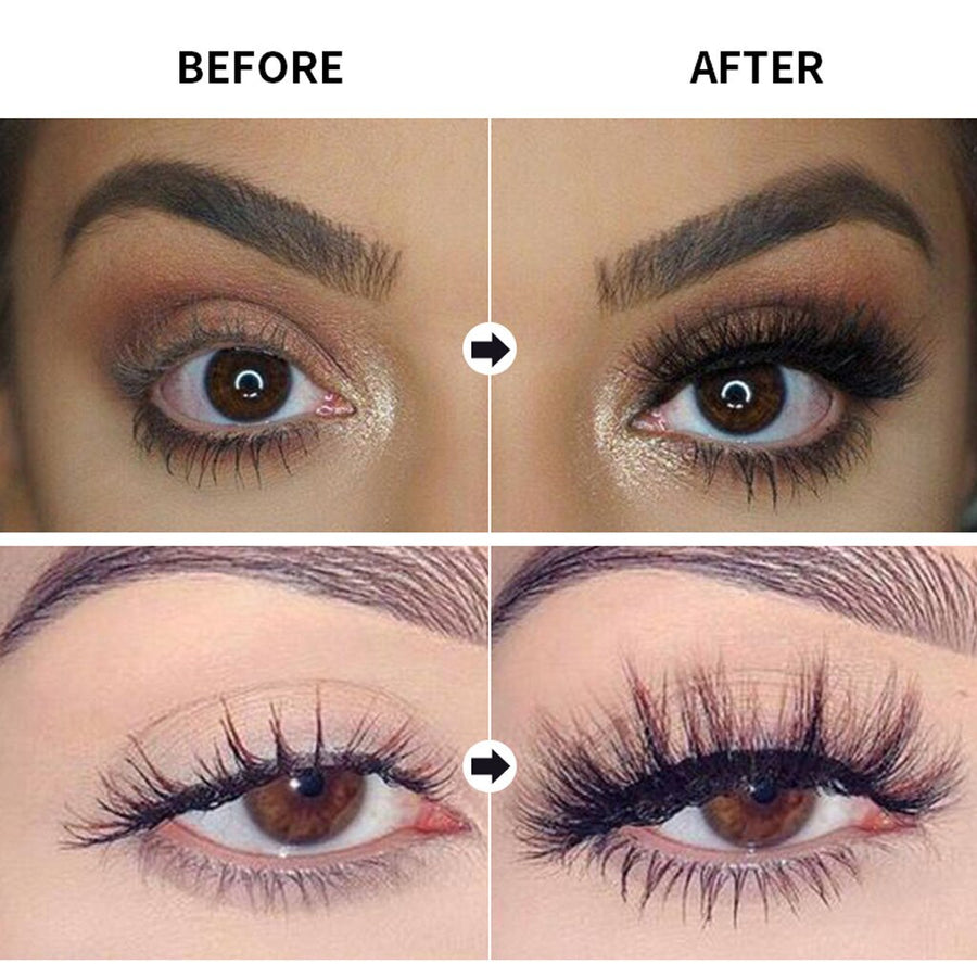 Waterproof Fiber Mascara for Longer, Curled Black Lashes