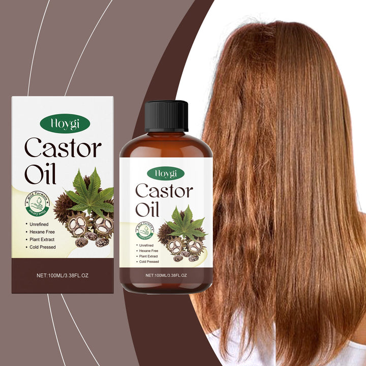 Cold-Pressed Castor Oil for Skin, Hair & Brow Care