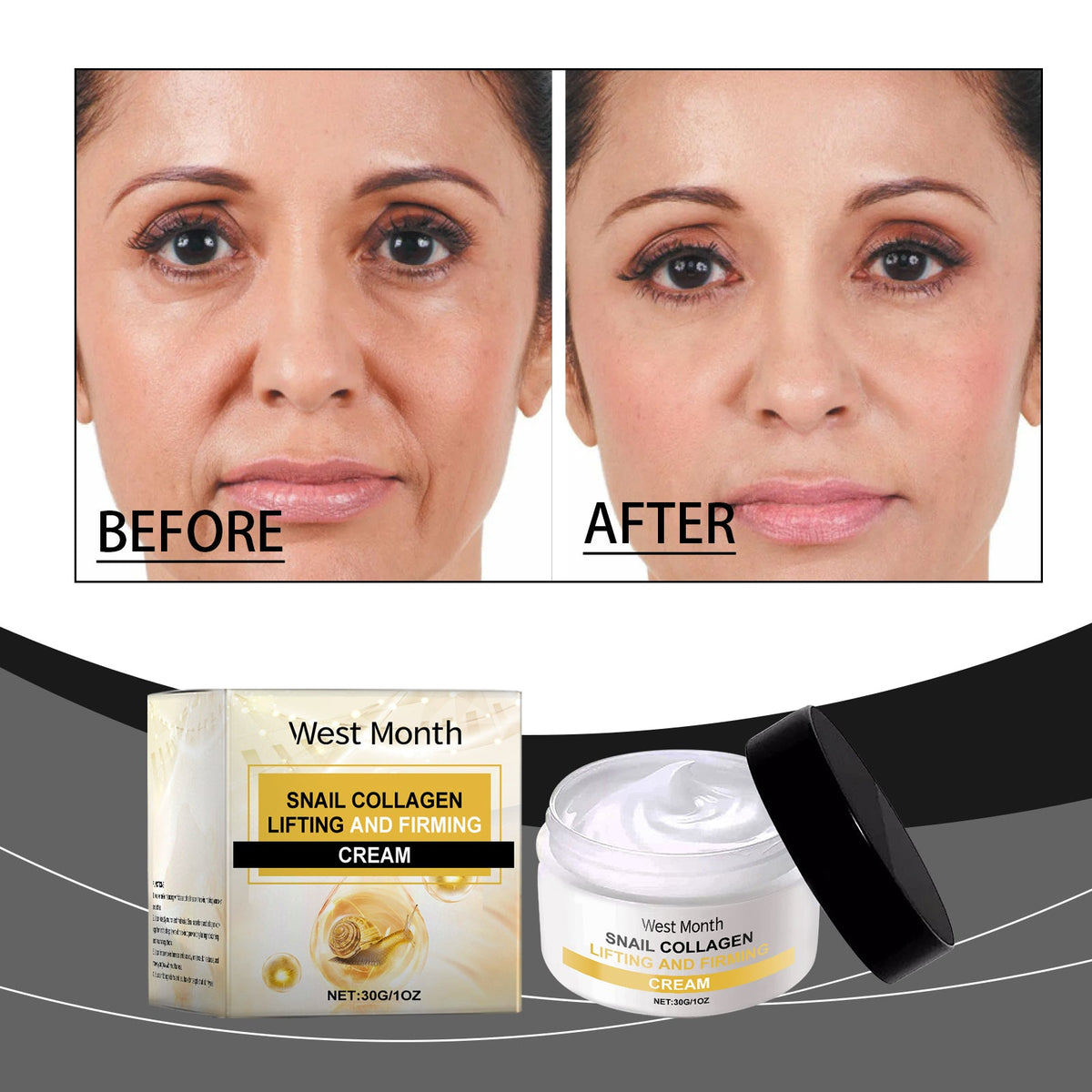 Snail Collagen Lifting Cream for Firmer Mature Skin
