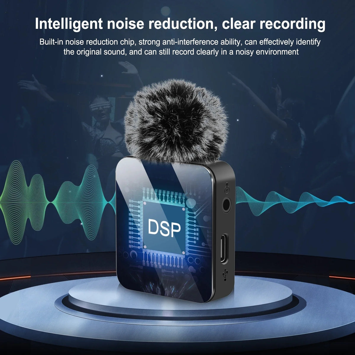 Wireless Lavalier Mic for iPhone & Android — Crystal‑Clear