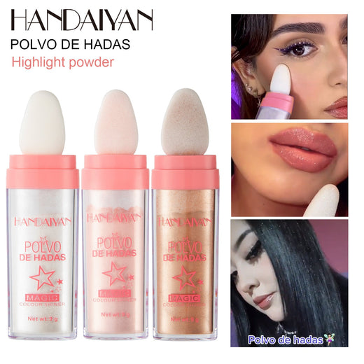 Portable Body Highlighter Powder for Luminous Shine