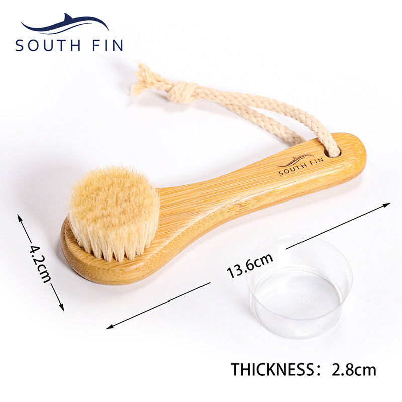 Bamboo Facial Brush – Natural Horse Hair for Smooth Skin