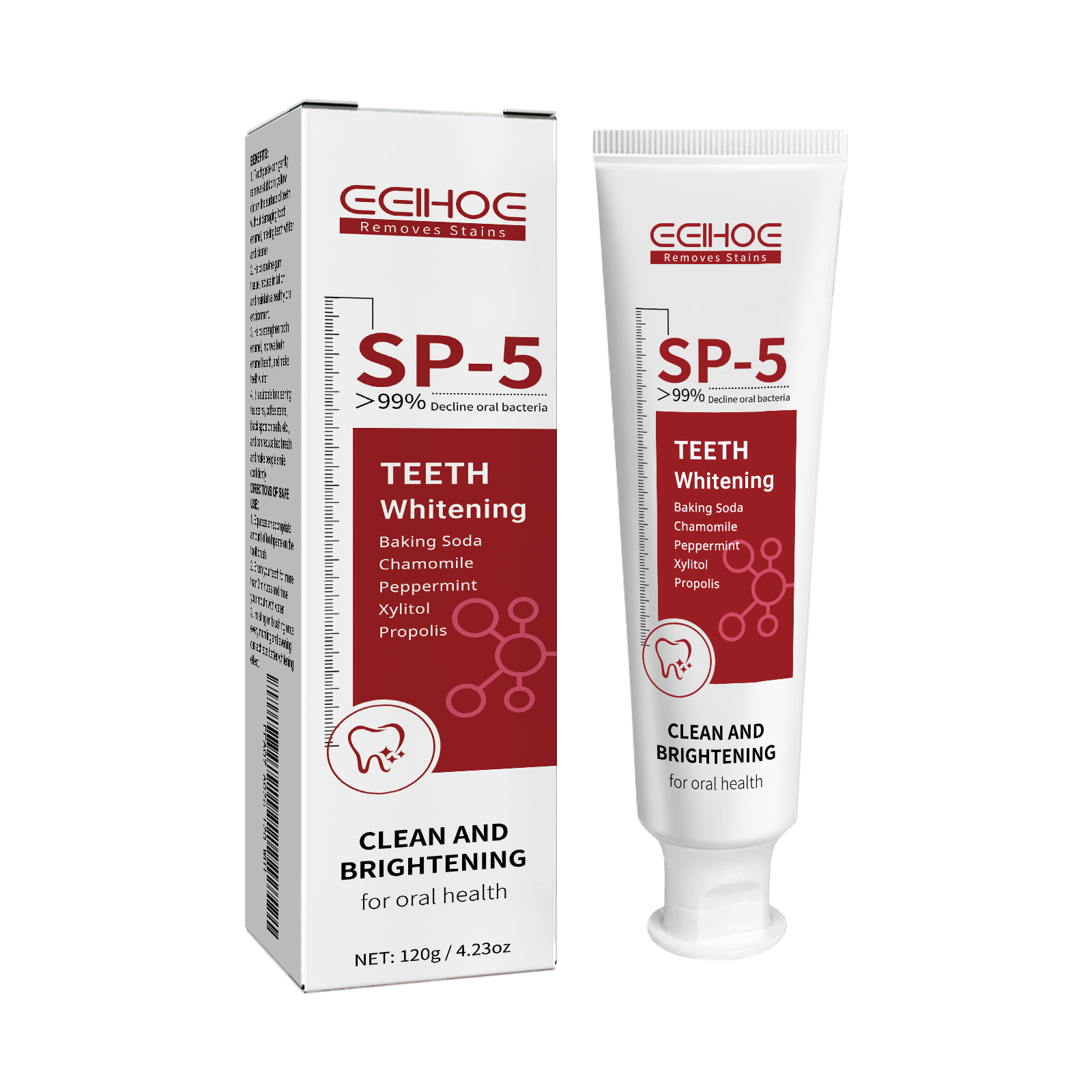 CEIHOE SP-5 Teeth Whitening Toothpaste in navy blue variant—demonstrates product range and color option availability