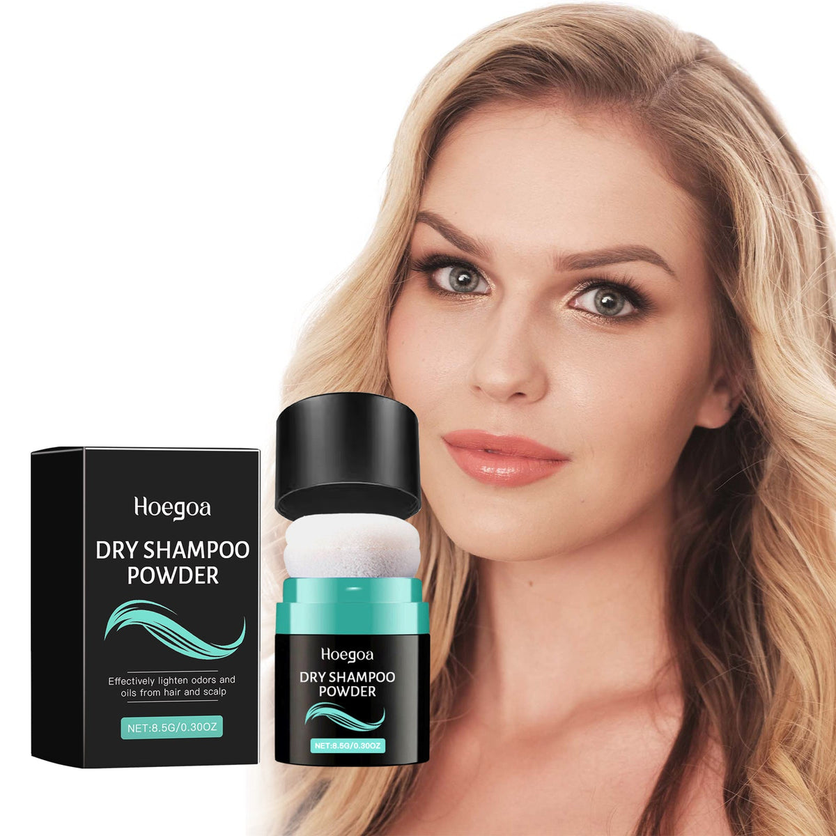 Dry Shampoo Powder for Fresh, Fluffy Hair Touch-Ups