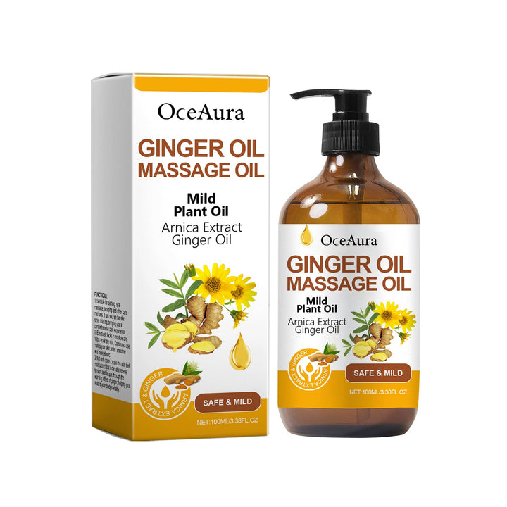 Ginger Massage Essential Oil, Ginger Care Essence Oil Body M