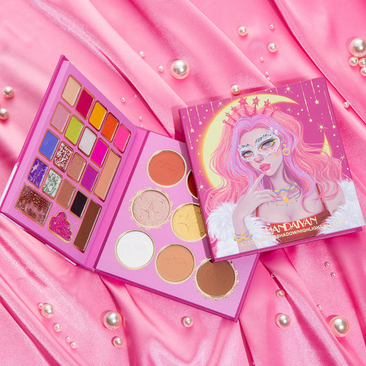 30-Color Makeup Palette for Eyes, Blush & Highlight