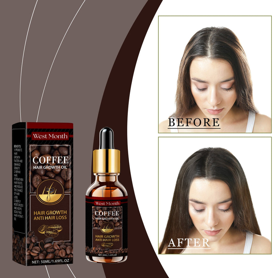 Coffee Hair Growth Oil for Dry Hair Repair & Shine