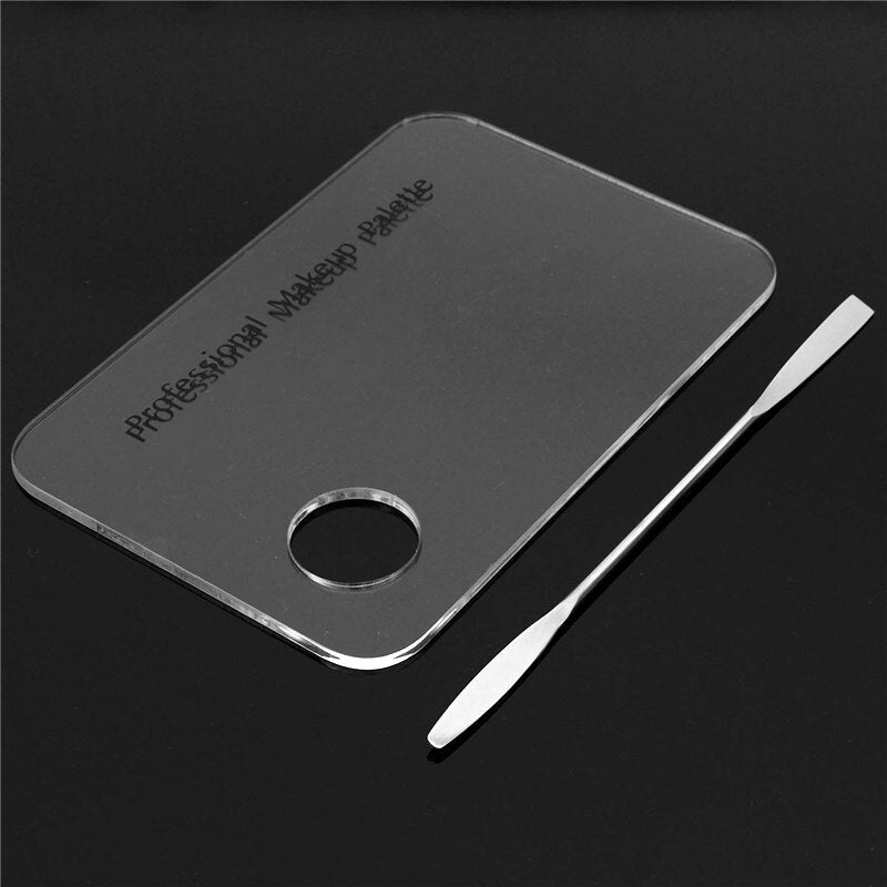 Makeup Palette Mixing Spatula Set — Transparent Acrylic