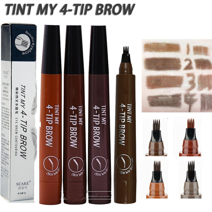 Waterproof Eyebrow Pencil for Natural Hair Strokes