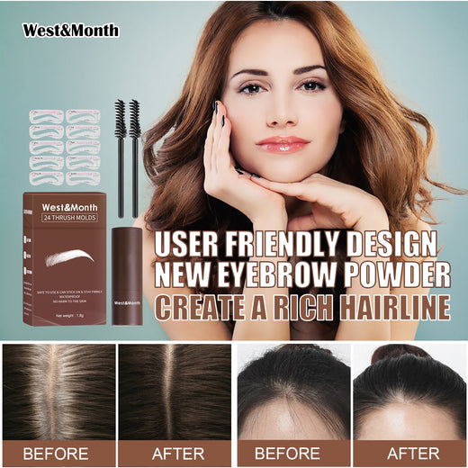 Eyebrow Powder Stencil Kit for Fast, Defined Brows