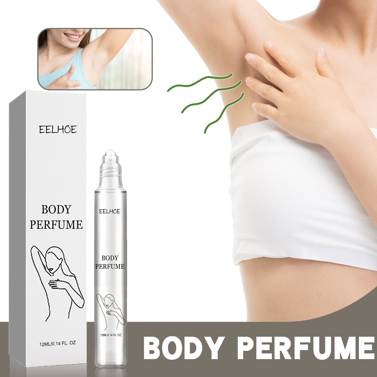 Body Perfume Roll‑On — Fresh All‑Day & Pheromone Boost