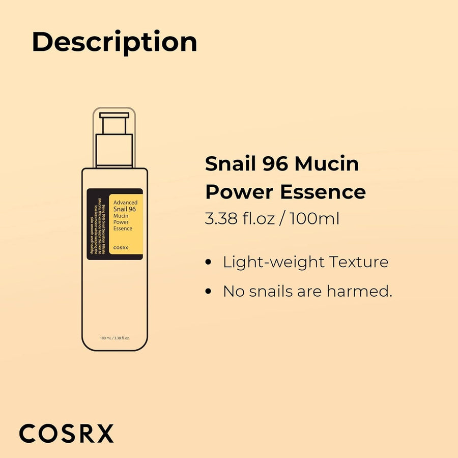Snail Mucin Essence for Lightweight Skin Hydration