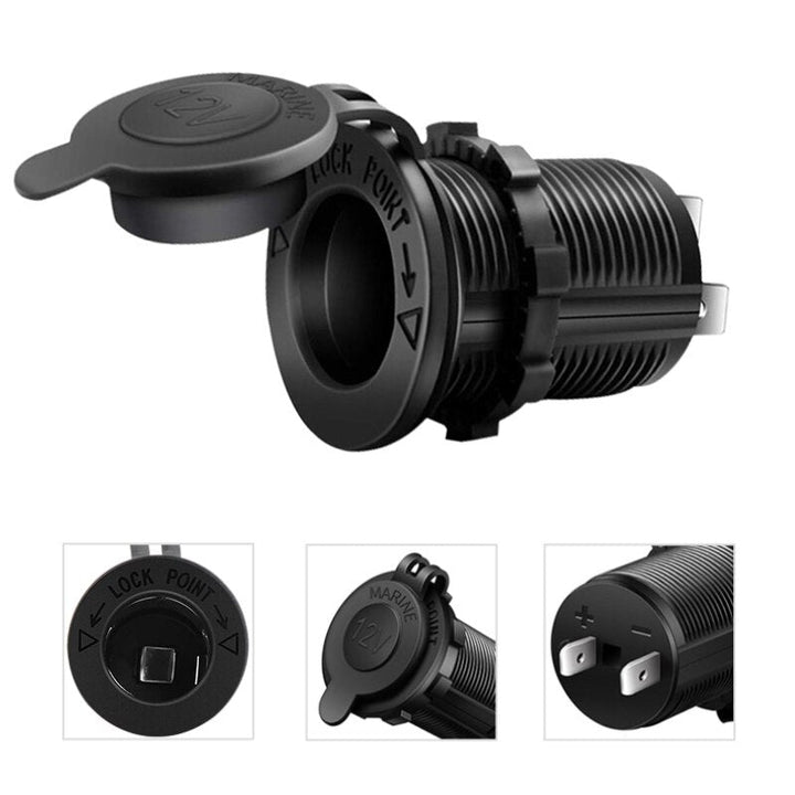 Cigarette Lighter Socket Adapter 12V-24V Waterproof