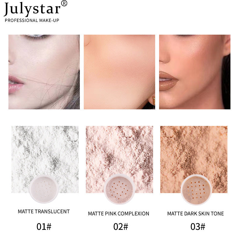 Loose Setting Powder for Matte, Shine-Free Makeup Finish