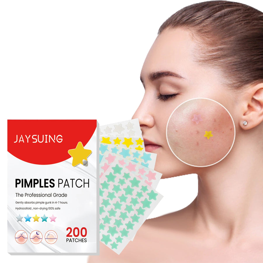 Star Hydrocolloid Pimple Patches, 200-Count Acne Set