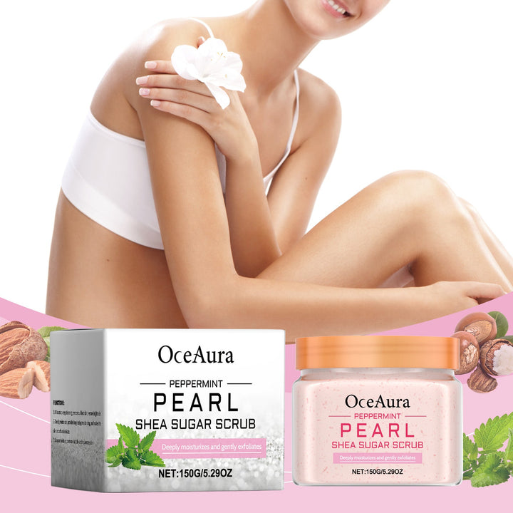 Mint Pearl Body Scrub for Soft Smooth Sensitive Skin