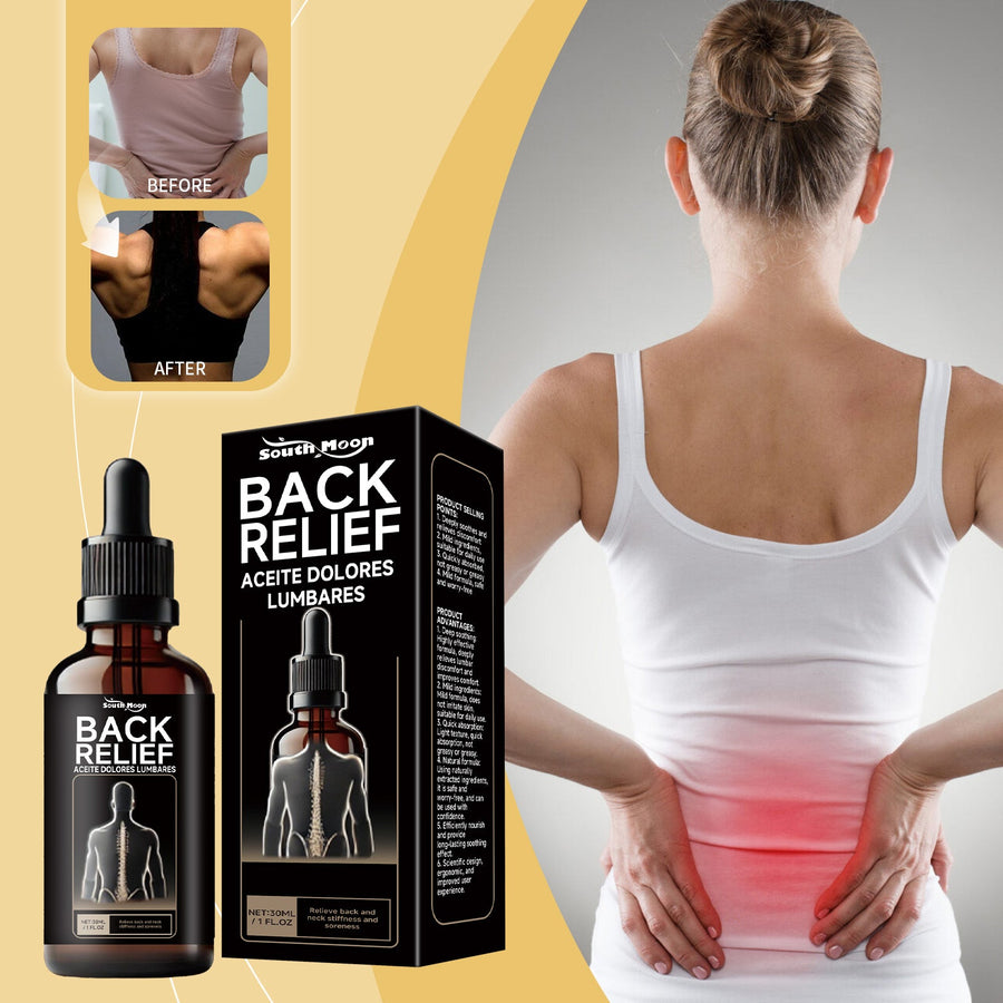 Back Pain Relief Massage Oil — Daily Soothing Essence