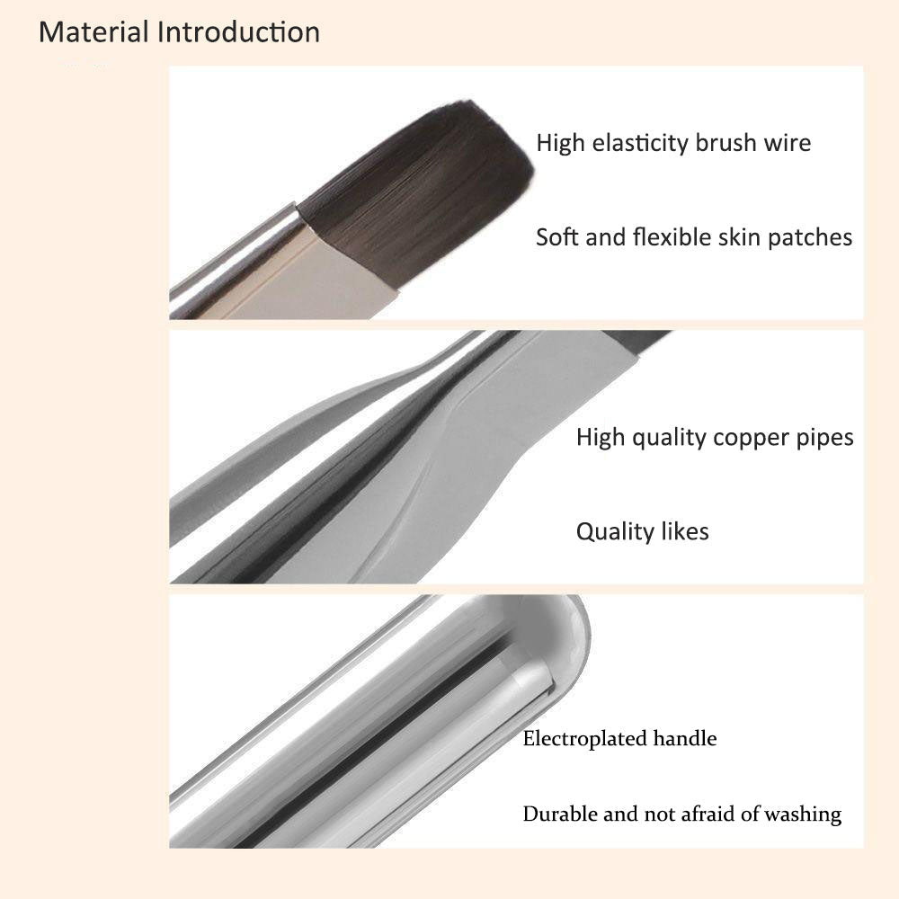 Straight Foundation Makeup Brush for Even Coverage