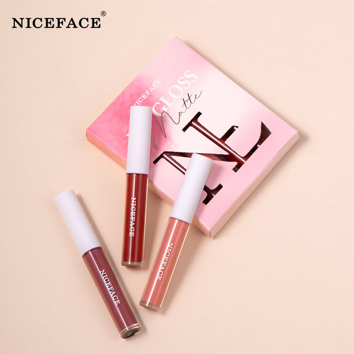 Matte Lip Gloss Set, 6 Shades for Polished Lip Looks