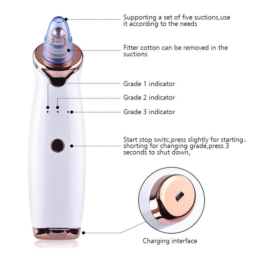 Pore Vacuum Blackhead Remover for Cleaner-Looking Pores