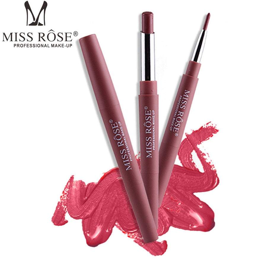 Miss Rose Double-Ended Lip Liner Pencil for Defined Lips