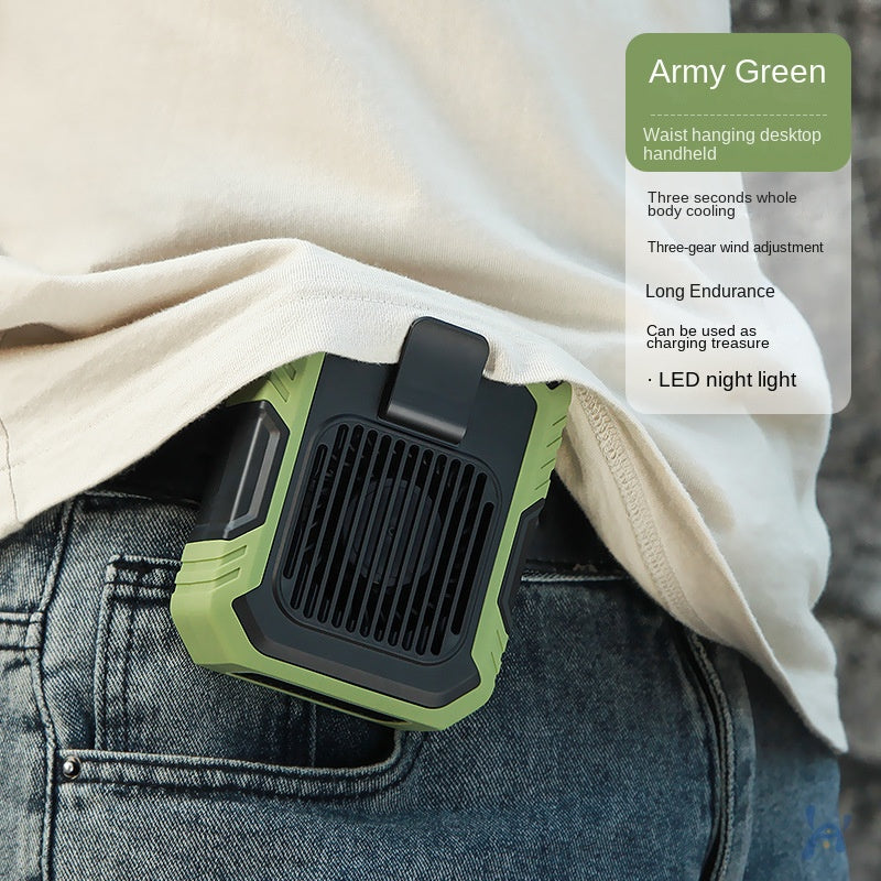 Bladeless Waist Fan — Hands-Free Cooling Anywhere