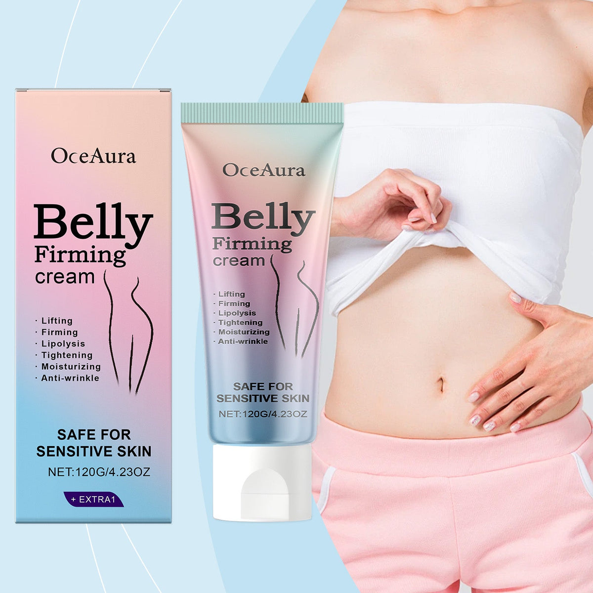 OceAura Belly Firming Cream for Loose Skin After Baby