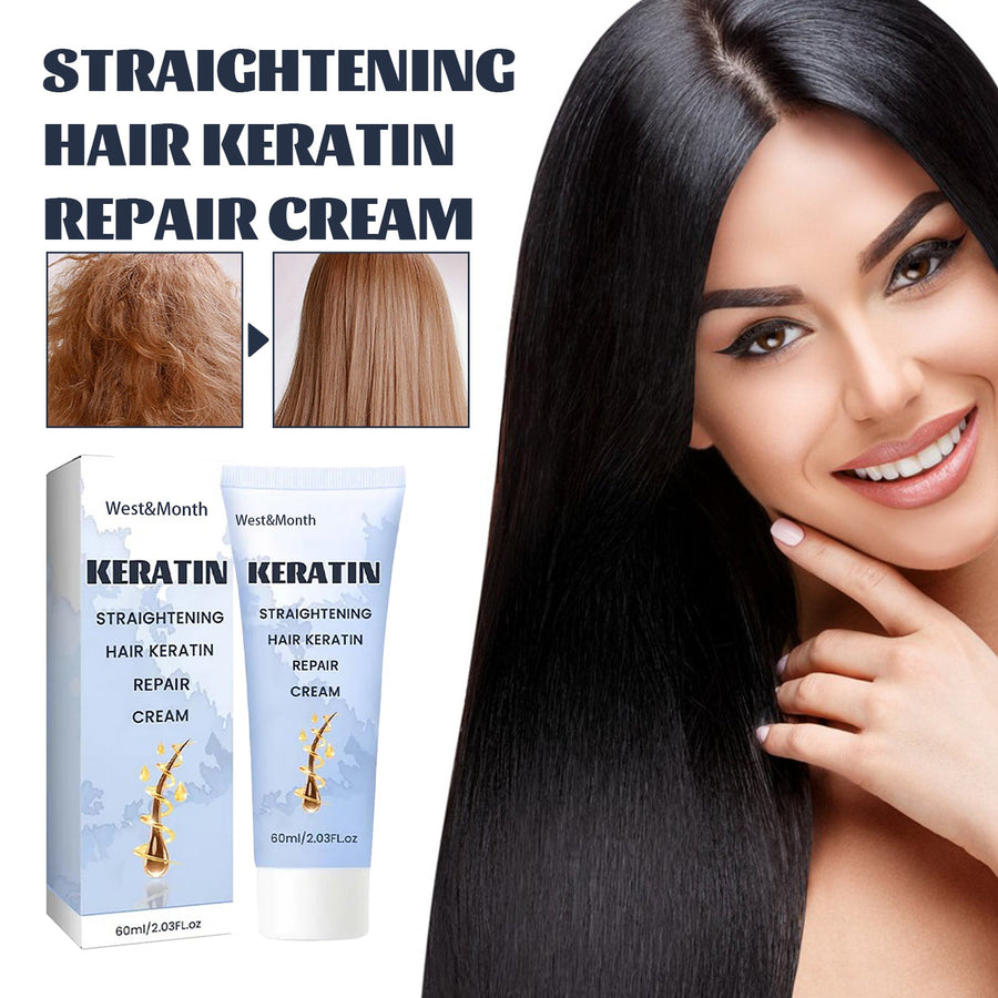 Keratin Hair Repair Cream for Smoother, Silky Hair