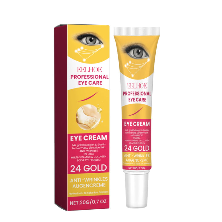 24K Gold Eye Cream for Dark Circles & Puffiness