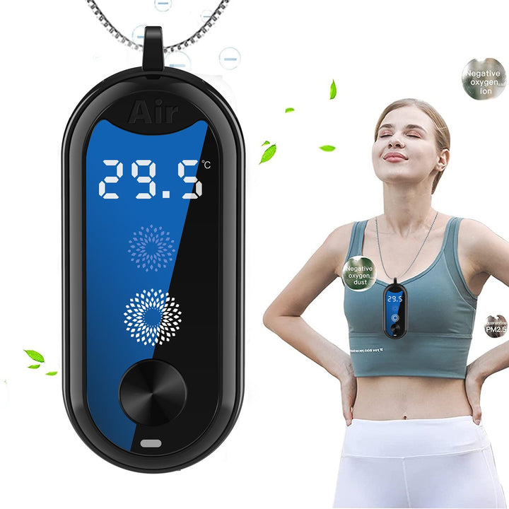 Portable Air Purifier Necklace — Breathe Cleaner on the Move