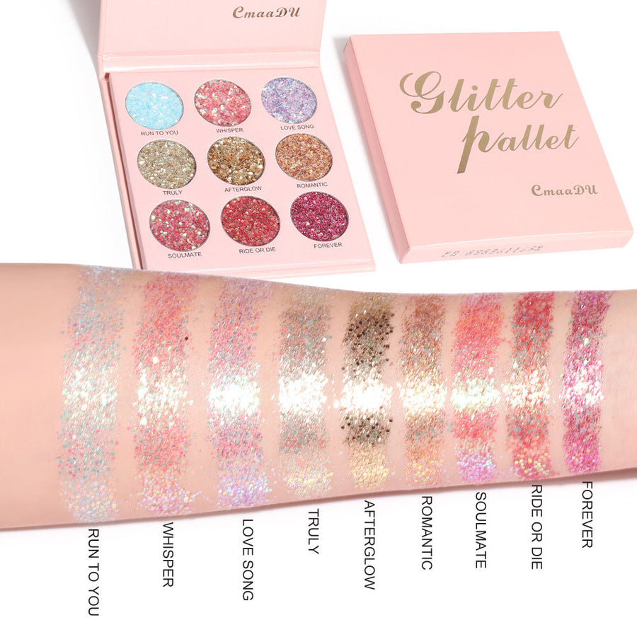 Glitter Eyeshadow Palette for Vivid Festival Looks