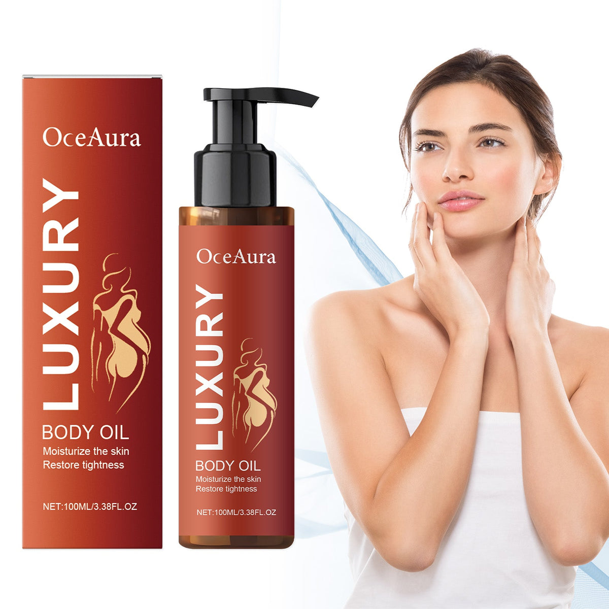 OceAura Body Oil - Firming & Deep Moisture in One Step