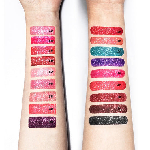 Lip Gloss — Diamond Glitter, Vivid High-Shine Color