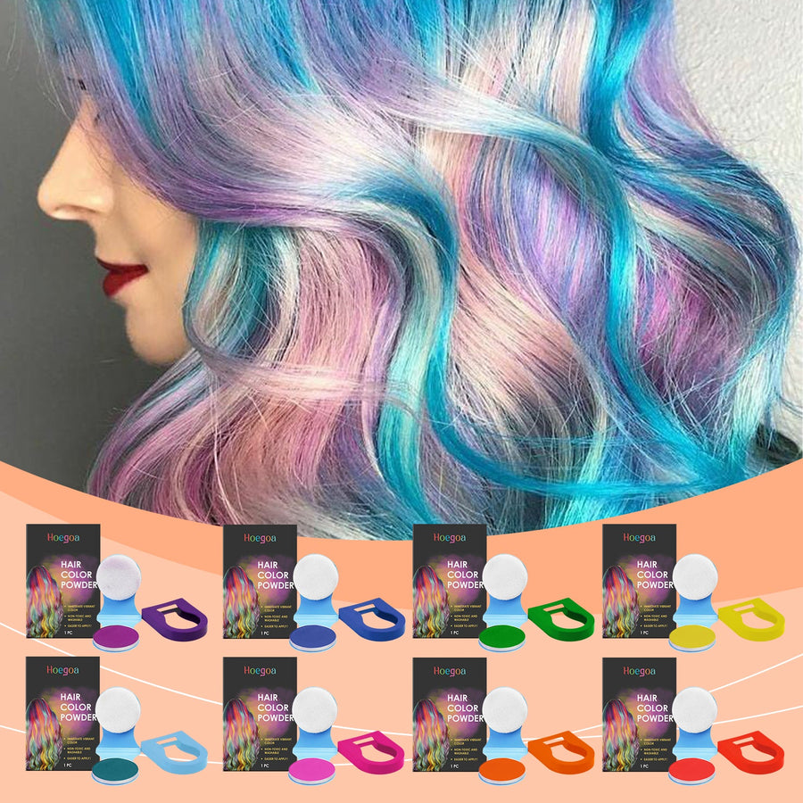 Purple Hair Color Powder for Instant Gray Coverage