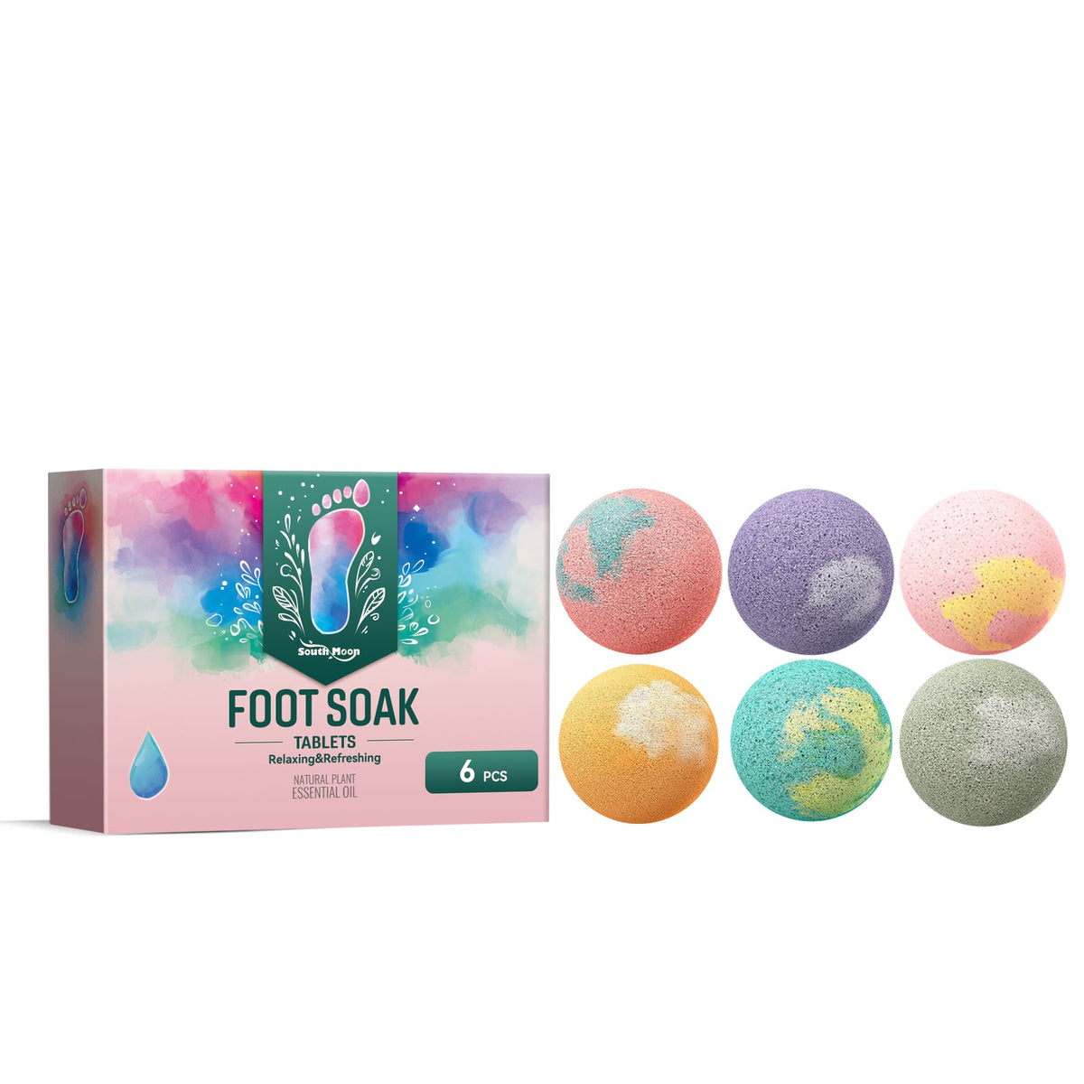 Foot Bath Ball Set for Cracked Heels & Rough Skin