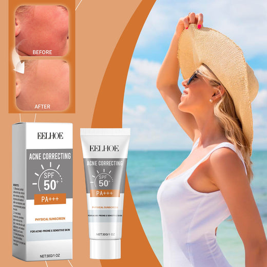 EELHOE Physical Sunscreen, Hydrating Sunblock Facial Skin Ca