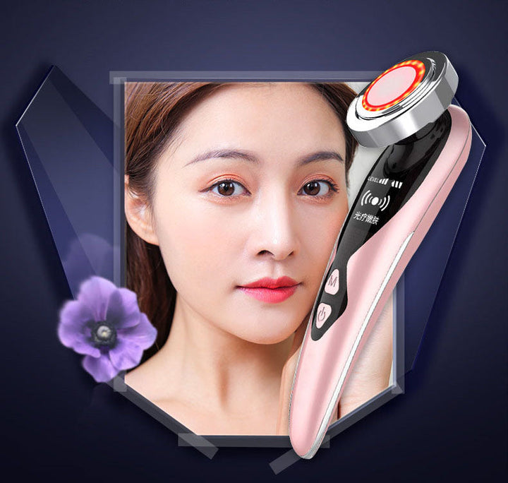 Facial Massager with Red Light Therapy — Lift & Firm Skin