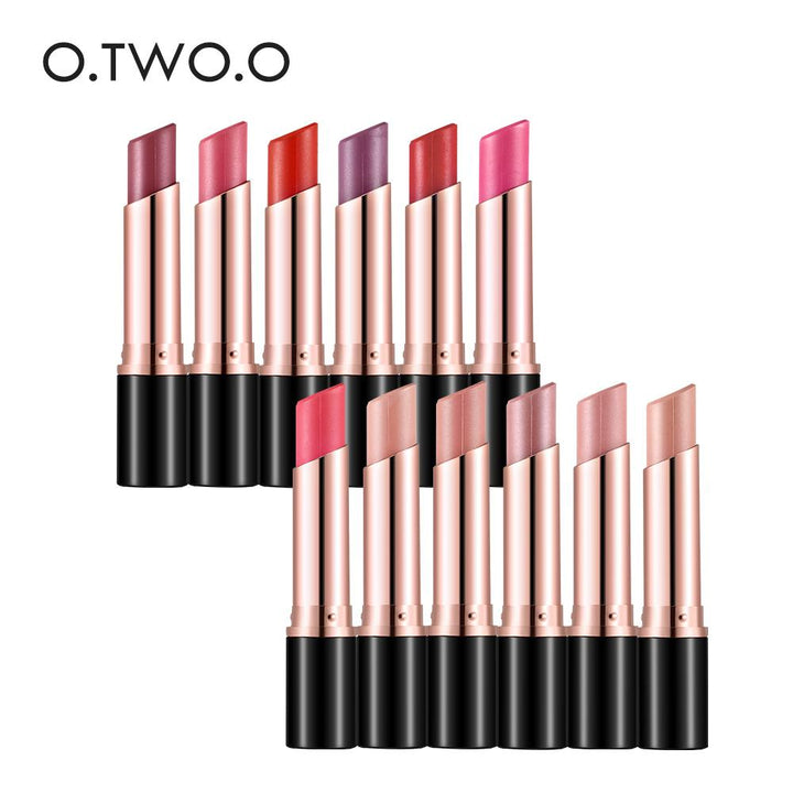 12-Color Velvet Matte Lipstick for Long-Lasting Wear