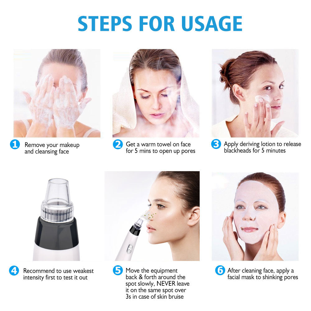 Skin Care Face Deep Pore Acne Pimple Removal Vacuum Suction