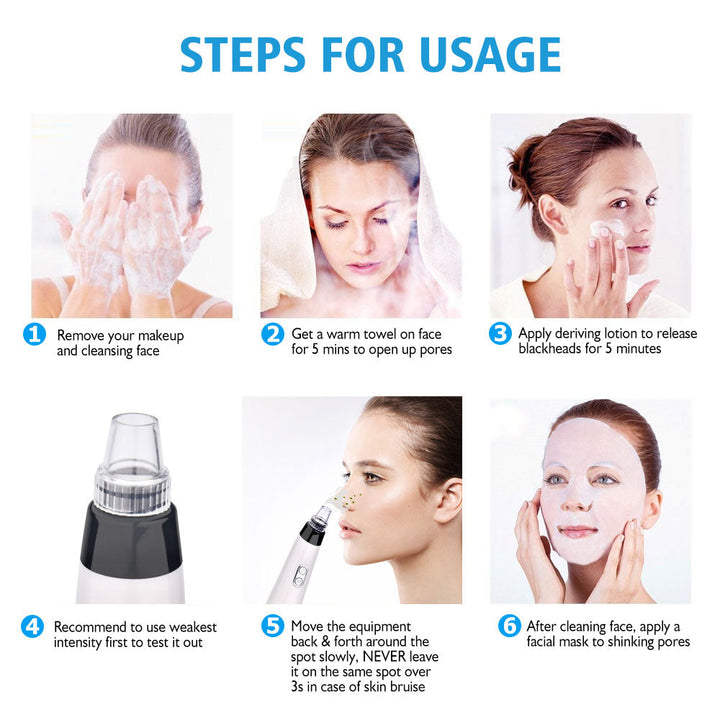 Skin Care Face Deep Pore Acne Pimple Removal Vacuum Suction