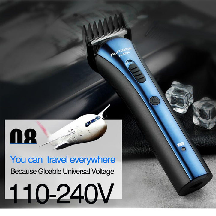 Rechargeable Hair Clipper — 4 Guide Combs, Universal Voltage